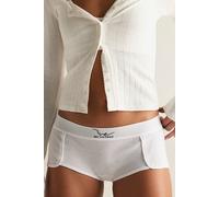 We The Free Cotton Boyshort Undies at Free People in Clean Ivory, Size: XL - female