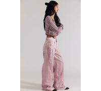 We The Free CRVY Alter Ego Wide-Leg Jeans at Free People in Rose Tinted, Size: 29 - female