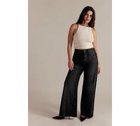We The Free CRVY Alter Ego Wide-Leg Twisted Jeans at Free People in Doppleganger, Size: 27 S - female