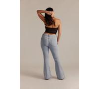 We The Free CRVY Infinite Stretch Pull-On Flare Jeans at Free People in Daybreak, Size: Medium - female