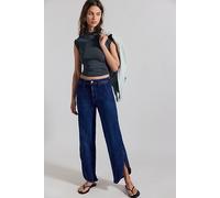 We The Free CRVY Keepsake Tulip Jeans at Free People in Night Sky, Size: 33 - female