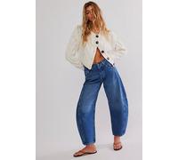 We The Free CRVY Venus Barrel Jeans at Free People in Aphrodite, Size: 26 L - female