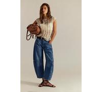 We The Free CRVY Venus Barrel Jeans at Free People in Aphrodite, Size: 34 S - female