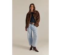We The Free CRVY Venus Barrel Jeans at Free People in Bleach Wash, Size: 31 - female