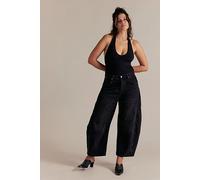 We The Free CRVY Venus Barrel Jeans at Free People in Darkness Falls, Size: 29 - female