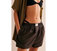 We The Free Day To Day Solid Boxers at Free People in Washed Black, Size: Small - female