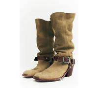 We The Free Denver Double Buckle Boots at Free People in Sand Solare Suede, Size: US 9 - female