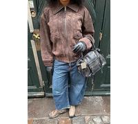 We The Free Desert Moon Suede Jacket at Free People in Brownie Batter, Size: Large - female