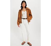 We The Free Desert Moon Suede Jacket at Free People in Chestnut, Size: Medium - female