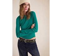 We The Free Easy Does It Long Sleeve Tee at Free People in Lush Meadow, Size: XL - female