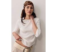 We The Free Easy Does It Three-Quarter Sleeve Top at Free People in Clean Ivory, Size: XL - female