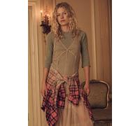 We The Free Easy Does It Three-Quarter Sleeve Top at Free People in Medium Heather Grey, Size: Small - female