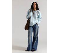 We The Free Ella Roll-Neck Cotton Knit Sweater at Free People in Dew Shine, Size: Small - female
