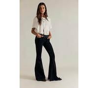 We The Free Emre Low-Rise Flare Jeans at Free People in Black Orchid, Size: 33 - female