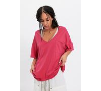 We The Free Erin V-Neck Tee at Free People in Festive Jam, Size: Medium - female