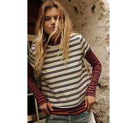 We The Free Everyday Striped Tee at Free People in Black And White, Size: XL - female