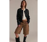 We The Free Extreme Measures Barrel Shorts at Free People in Melted Chocolate, Size: 30 - female