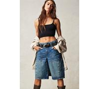 We The Free Extreme Measures Barrel Shorts at Free People in Timeless Blue, Size: 24 - female