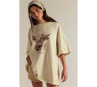 We The Free Farm Friends Tee at Free People in Highland Cow, Size: Medium - female