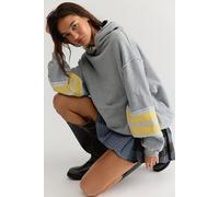 We The Free Field Day Hoodie at Free People in Heather Grey Combo, Size: Medium - female