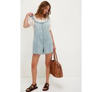 We The Free Freebird Shortalls at Free People in Antigua Blue, Size: Medium - female
