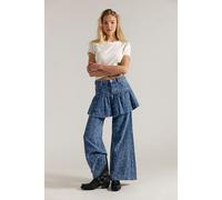 We The Free Front Row Ruffle Mini Skirt at Free People in Making Waves, Size: 32 - female