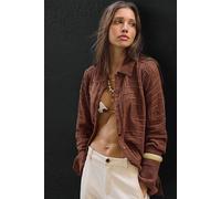 We The Free Geo Soutache Shirt at Free People in Umber Earth, Size: Medium - female