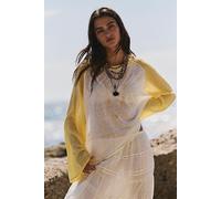 We The Free Go Team Fine Gauge Sweater at Free People in Golden Haze Combo, Size: Medium - female