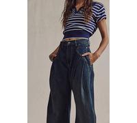 We The Free Golden Hour Trouser Jeans at Free People in Steely Blue, Size: 27 - female