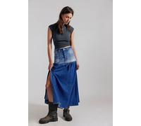 We The Free Good Company Mixed Denim Maxi Skirt at Free People in Blessed, Size: 27 - female