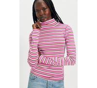 We The Free Good Good Stripe Turtleneck Top at Free People in Pink Combo, Size: Medium - female