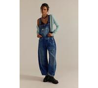 We The Free Good Luck Barrel Dungarees at Free People in Blue Glory, Size: Large - female