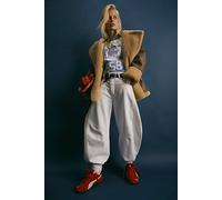 We The Free Good Luck Mid-Rise Barrel Jeans at Free People in Optic White, Size: 30 - female