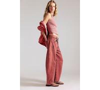 We The Free Good Luck Mid-Rise Barrel Jeans at Free People in Pink Skies, Size: 25 - female