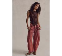 We The Free Good Luck Mid-Rise Barrel Jeans at Free People in Pink Skies, Size: 27 - female