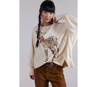 We The Free Graphic Camden Pullover at Free People in Deer Combo, Size: Large - female