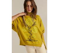 We The Free Graphic Camden Pullover at Free People in Lemon Party Combo, Size: Small - female