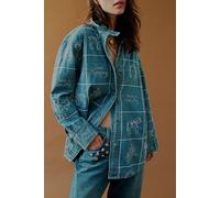 We The Free Have A Nice Day Denim Top at Free People in Medium Indigo Wash, Size: XL - female