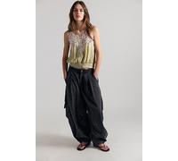 We The Free Heavy Metal Ripstop Parachute Pants at Free People in Black, Size: US 14 - female