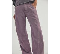 We The Free Highland Low-Rise Twisted Bowed Jeans at Free People in Cool Violet, Size: 30 - female