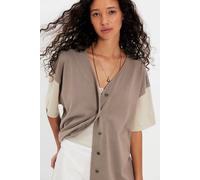 We The Free Homerun Tee at Free People in Fallen Rock Combo, Size: Medium - female