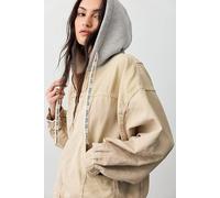 We The Free Iggy Hooded Denim Jacket at Free People in Ivory Coast, Size: XL - female