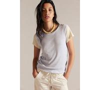 We The Free Izzy Tee at Free People in Ancient Water Combo, Size: Large - female