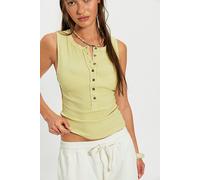 We The Free Jamie Henley Tank at Free People in Sicilian Yellow, Size: Medium - female