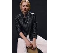 We The Free Jesse Vegan Leather Moto Jacket at Free People in Black, Size: Small - female
