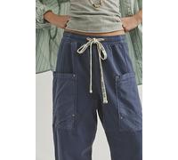 We The Free Jet Set Knit Pull-On Trousers at Free People in Starless Night, Size: Medium - female