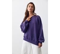 We The Free JJ Asymmetric Sweatshirt at Free People in Dark Magic, Size: Small - female