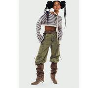 We The Free Juniper Low-Rise Crop Pants at Free People in Green Combo, Size: US 12 - female