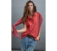 We The Free Keep On Polo at Free People in Fiery Red, Size: XL - female