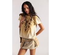 We The Free Key To My Heart Tee at Free People in Summer Sand Combo, Size: Small - female